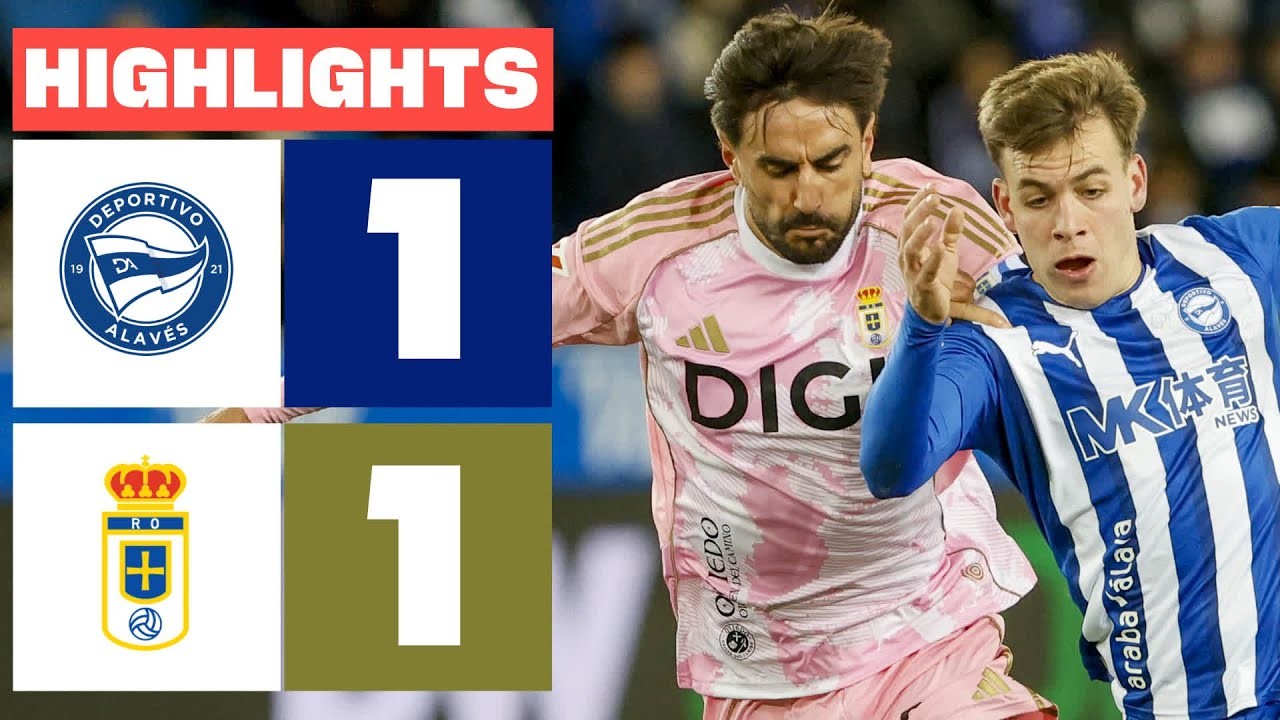 #ไฮไลท์ฟุตบอล [ อลาเบส 1 - 1 เรอัล โอเบียโด้ ] ลาลีก้า สเปน 2025/5.1.69